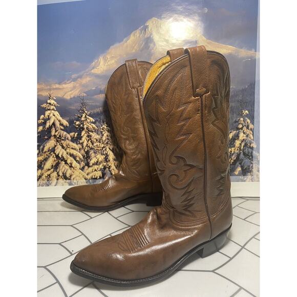 Dan Post 2111 J Size 10 B Mens Brown Leather Boots main image 11